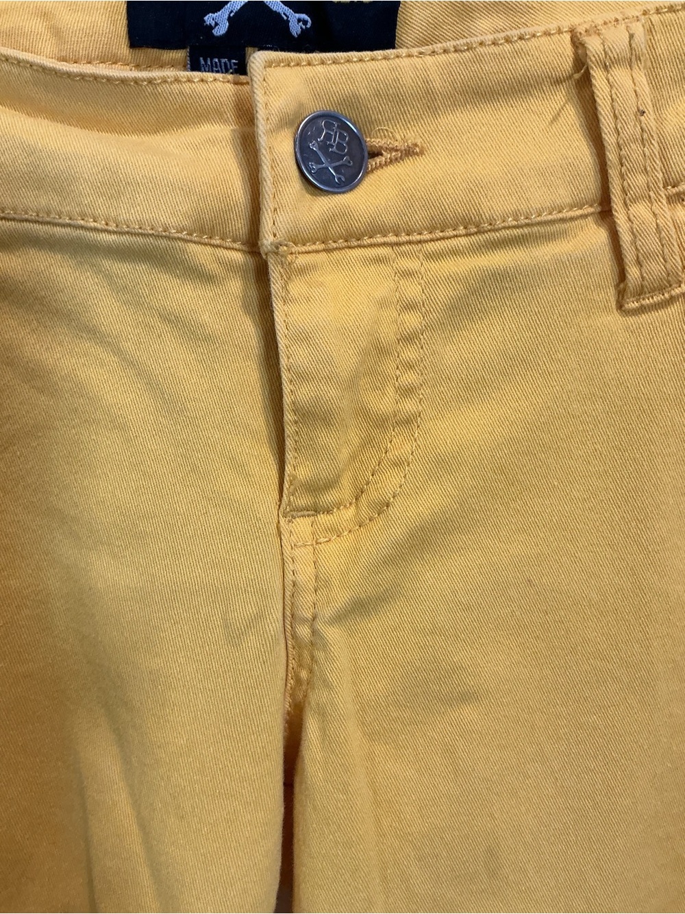 Royal Bones Mustard Yellow Denim Pants - Picture 3 of 9